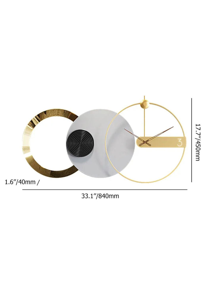 Abstract shaped wall clock