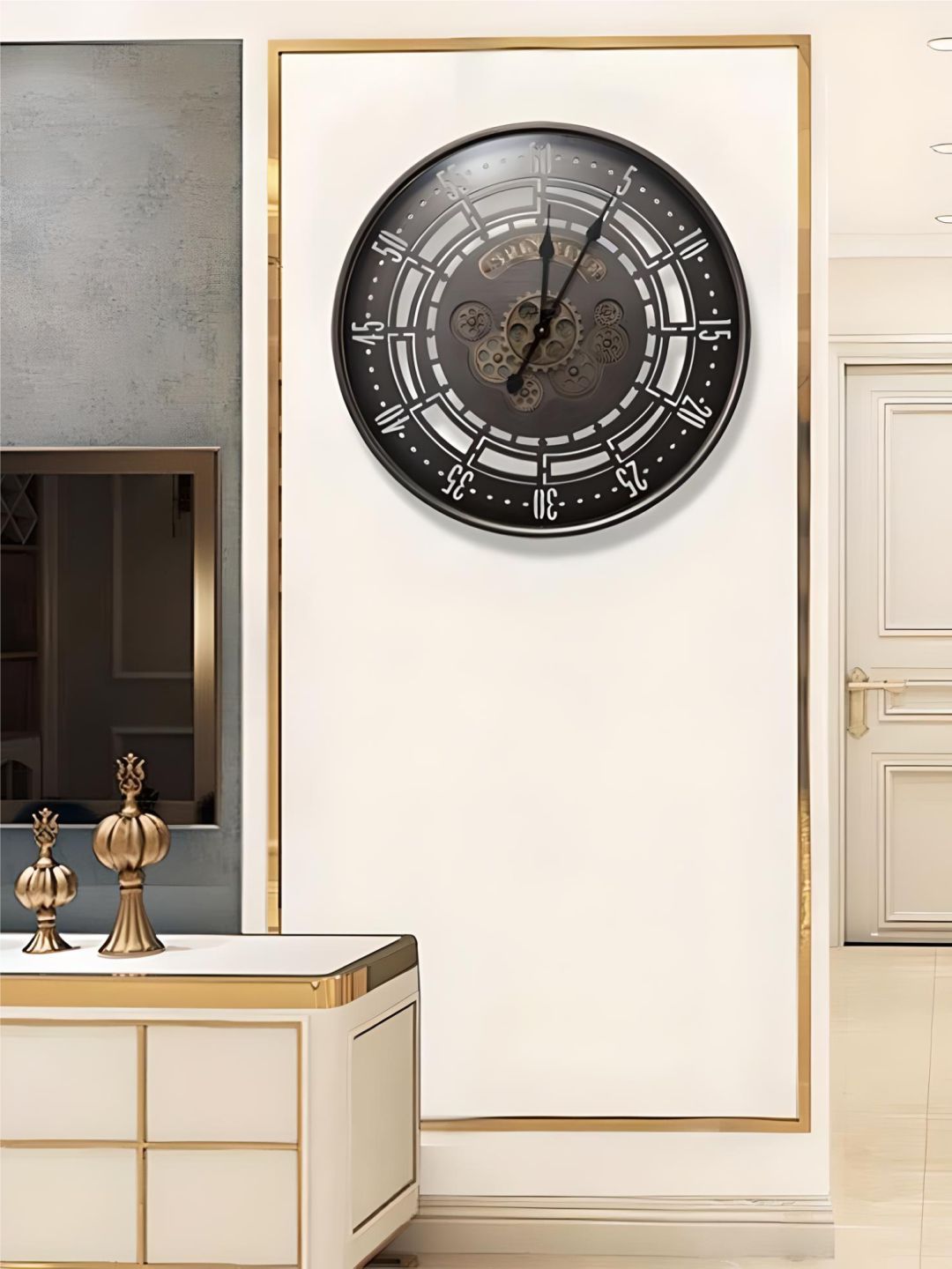 Abstract shaped wall clock