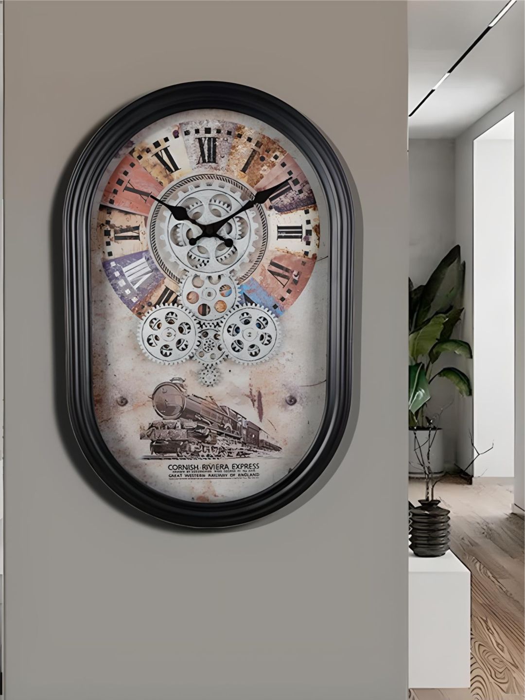 Abstract shaped wall clock