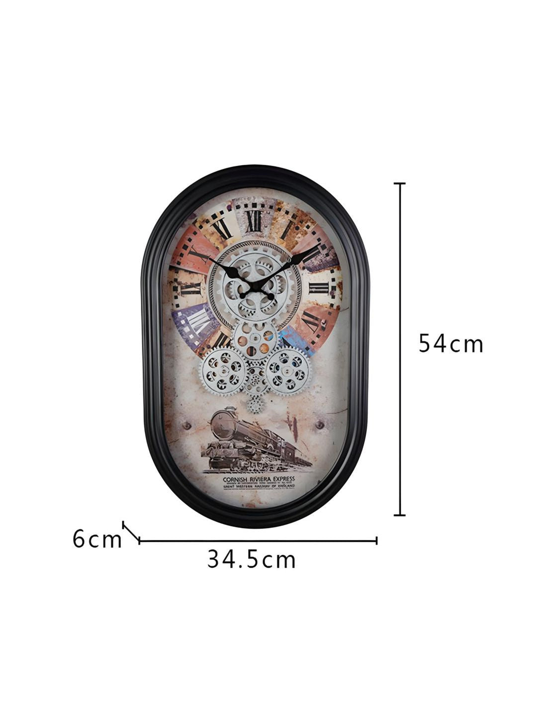 Abstract shaped wall clock