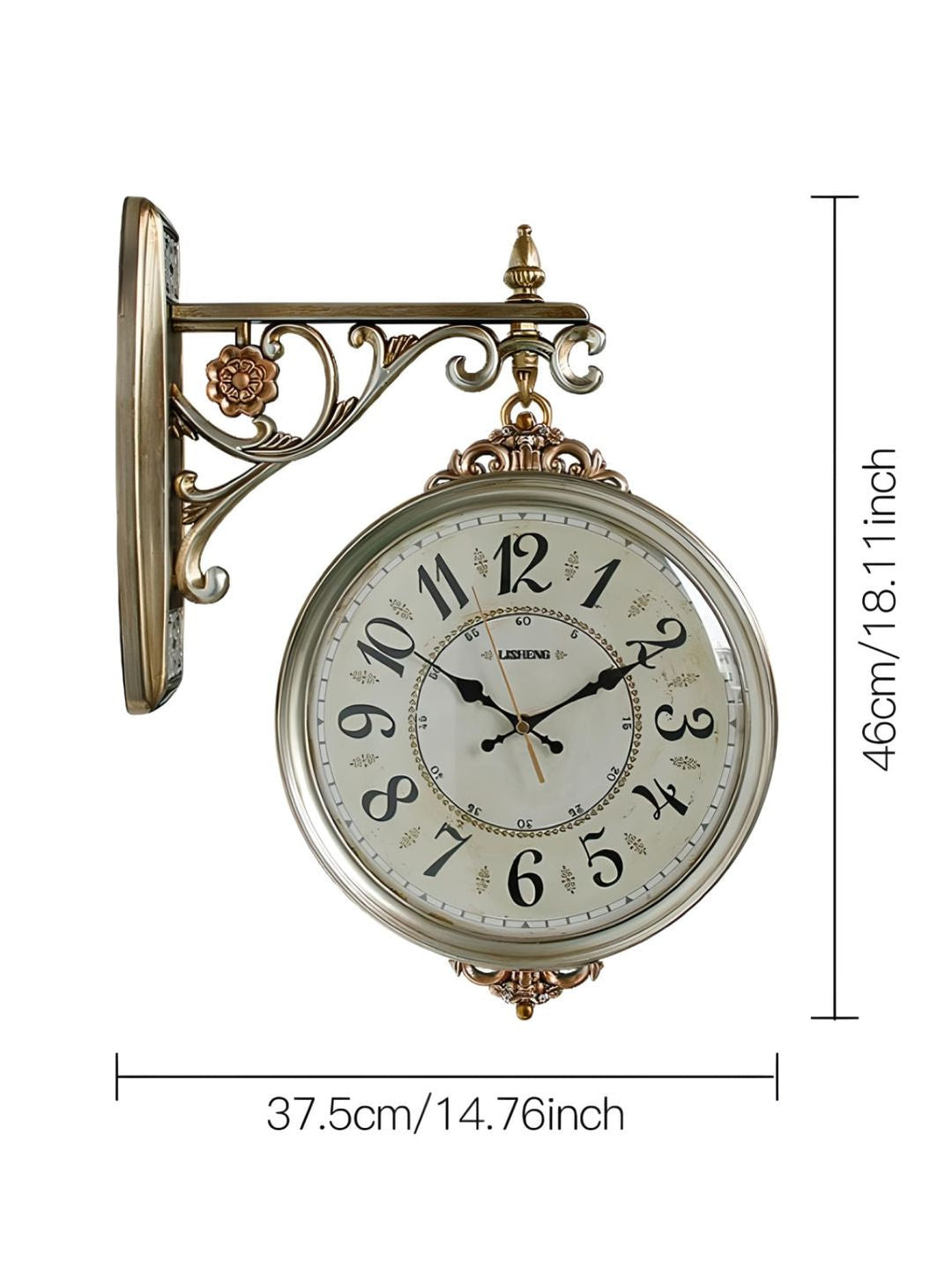 Abstract shaped wall clock