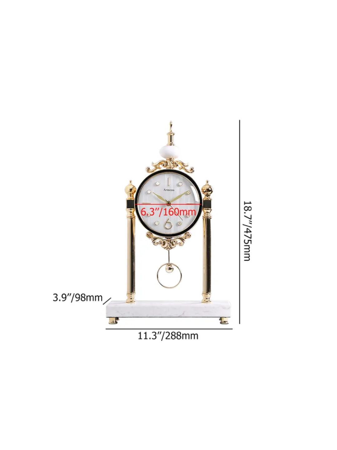 Abstract shaped wall clock