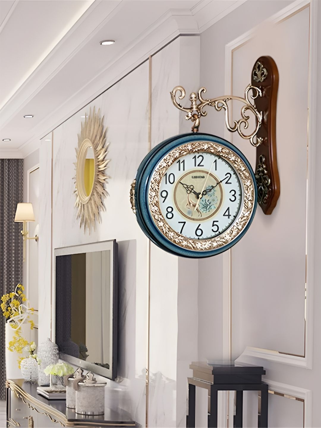 Abstract shaped wall clock