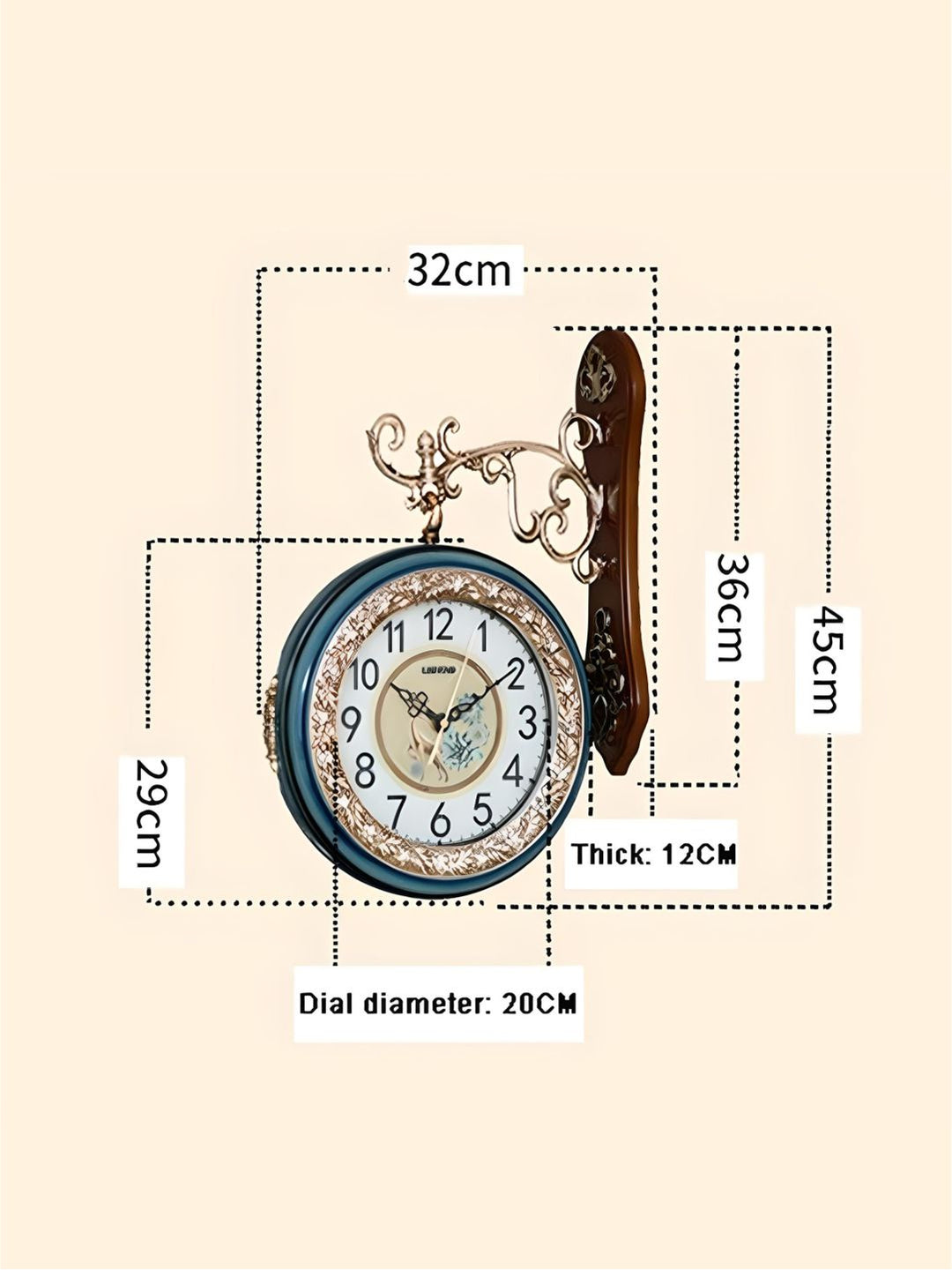 Abstract shaped wall clock