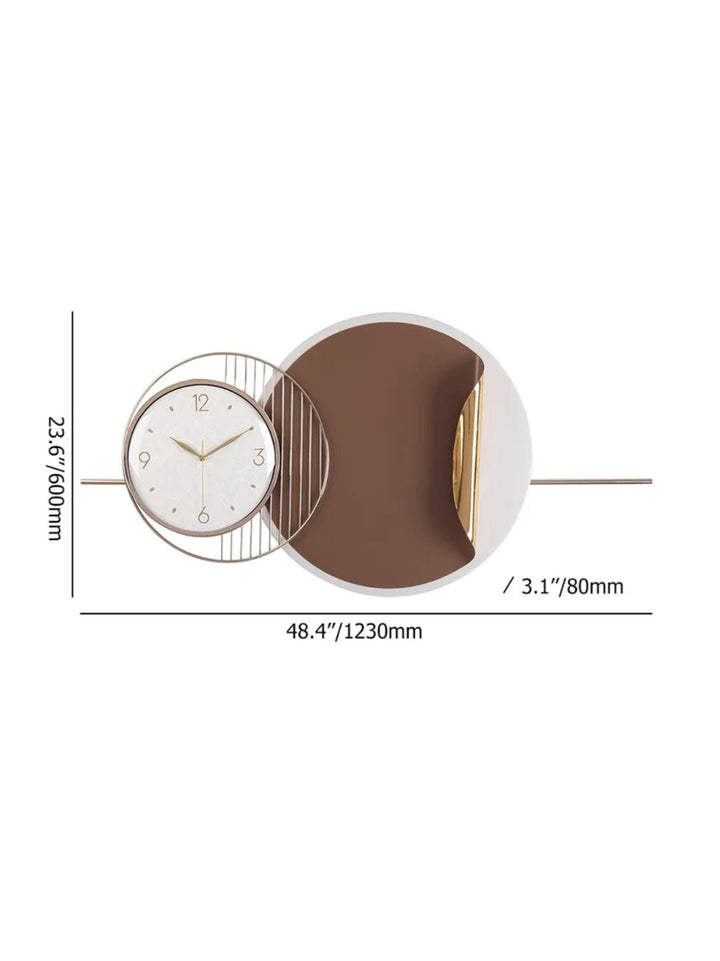 Abstract shaped wall clock
