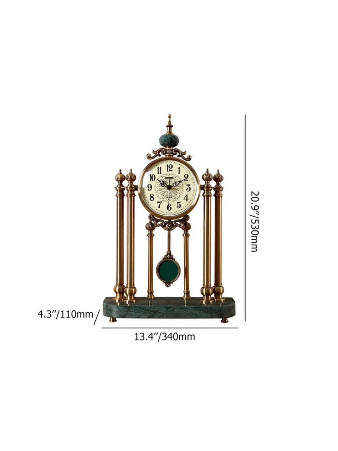 Abstract shaped wall clock