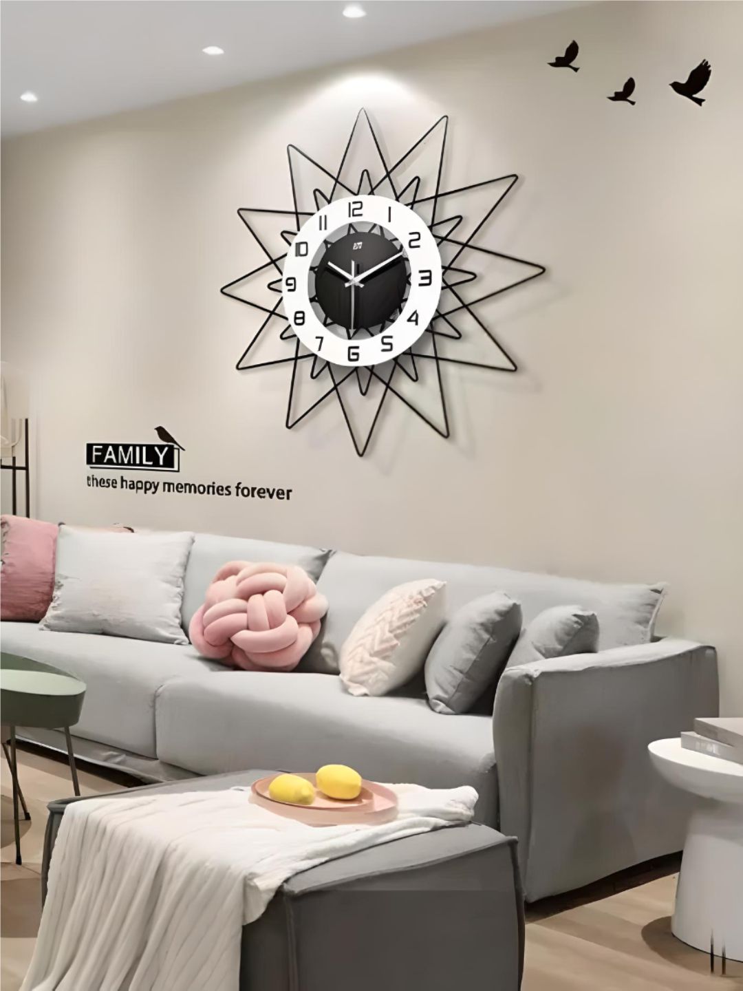 Abstract shaped wall clock