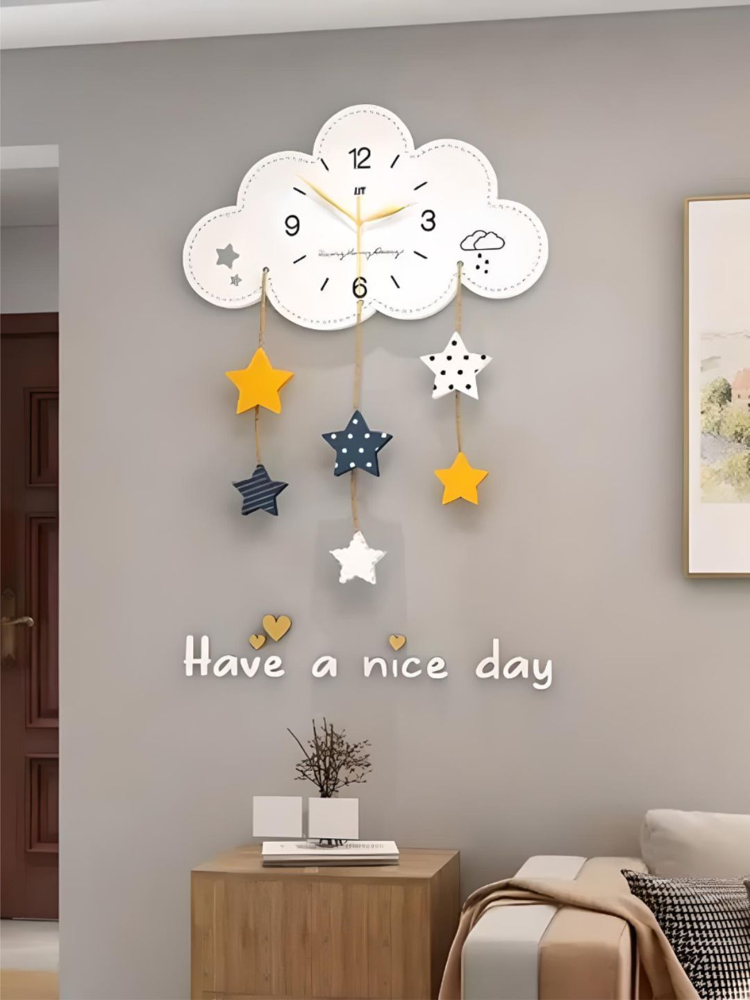 Abstract shaped wall clock