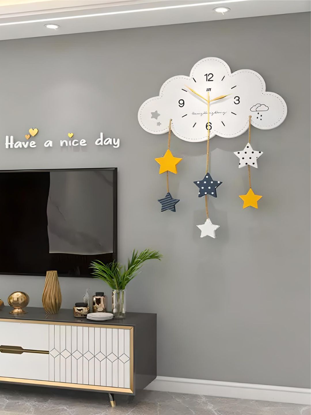 Abstract shaped wall clock