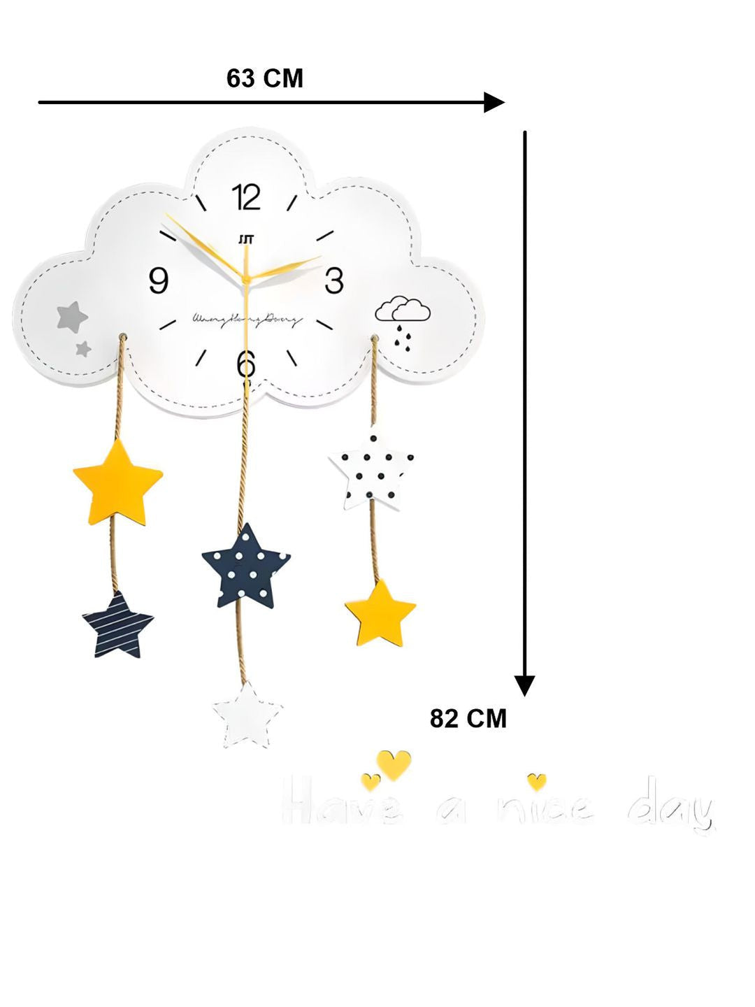 Abstract shaped wall clock