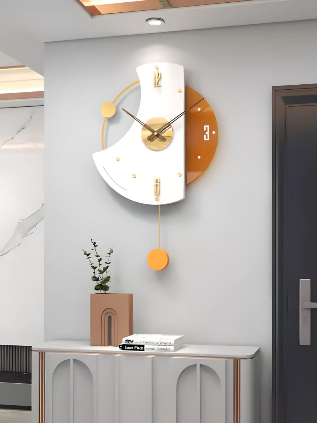 Abstract shaped wall clock