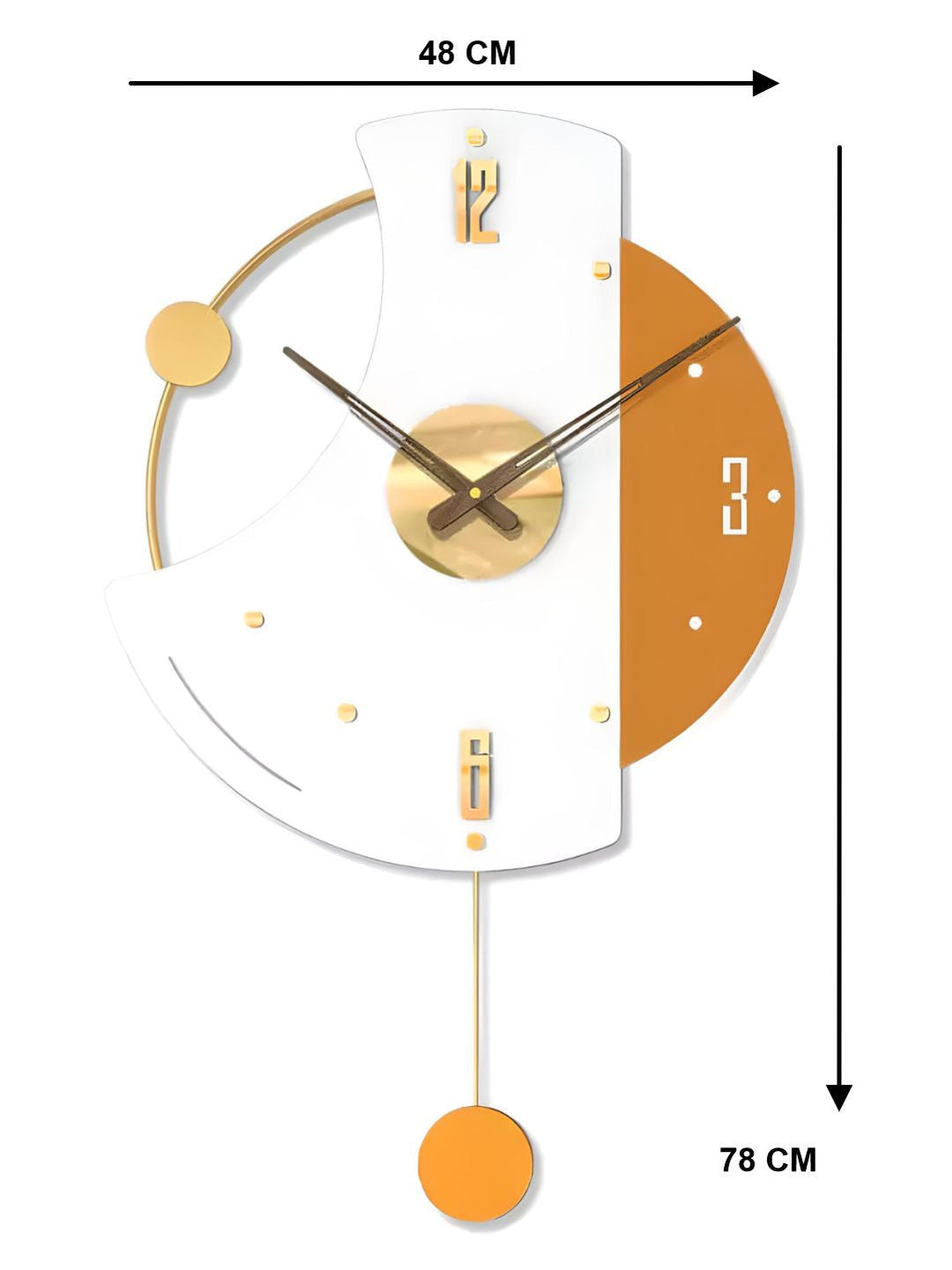 Abstract shaped wall clock