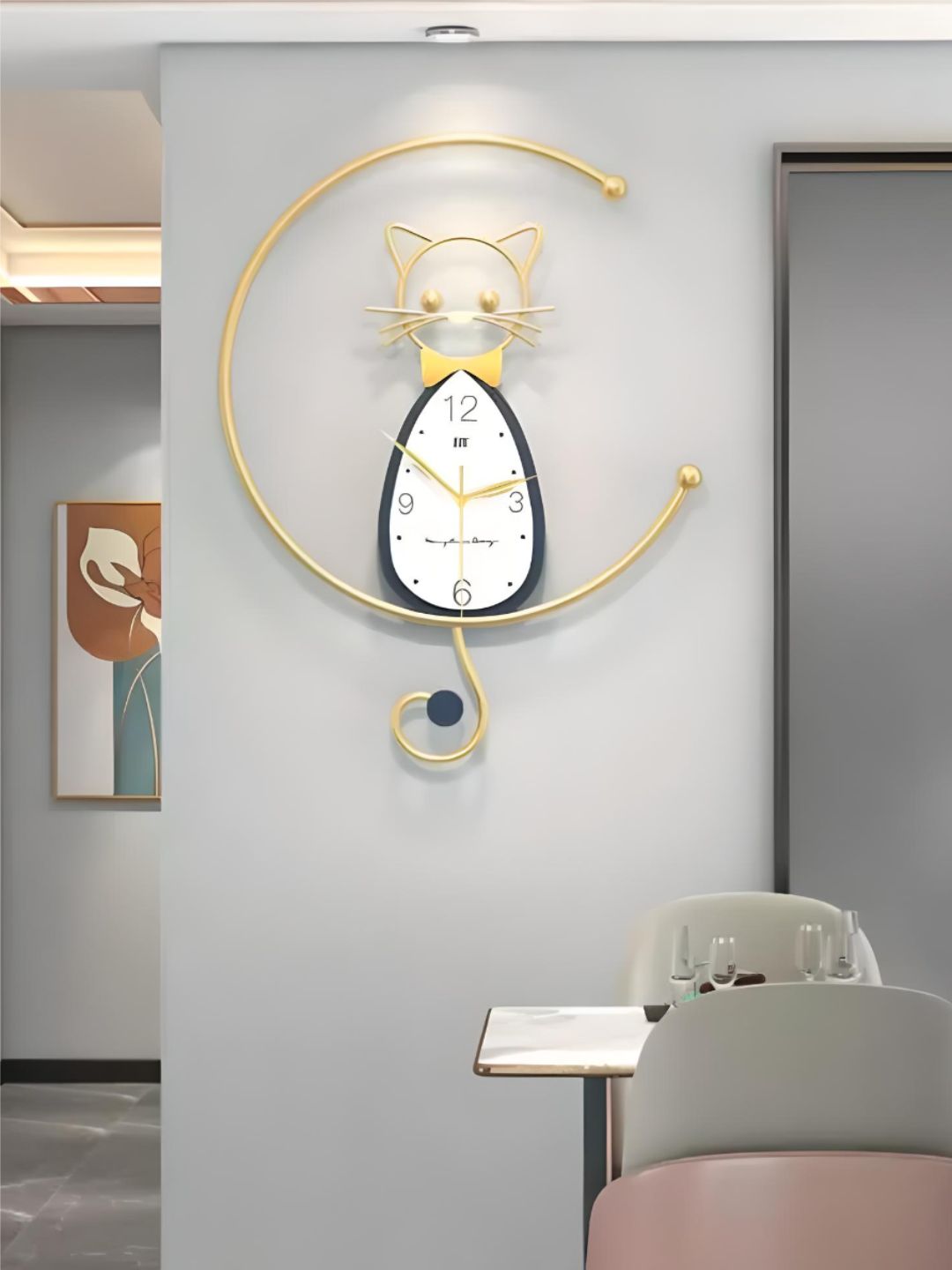 Abstract shaped wall clock