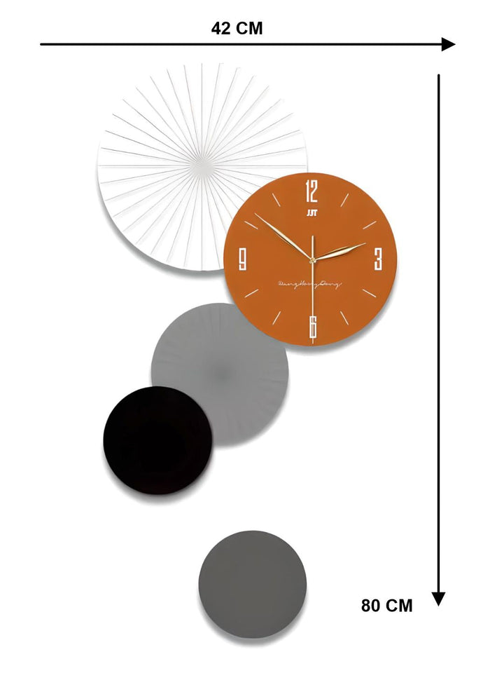 Abstract shaped wall clock