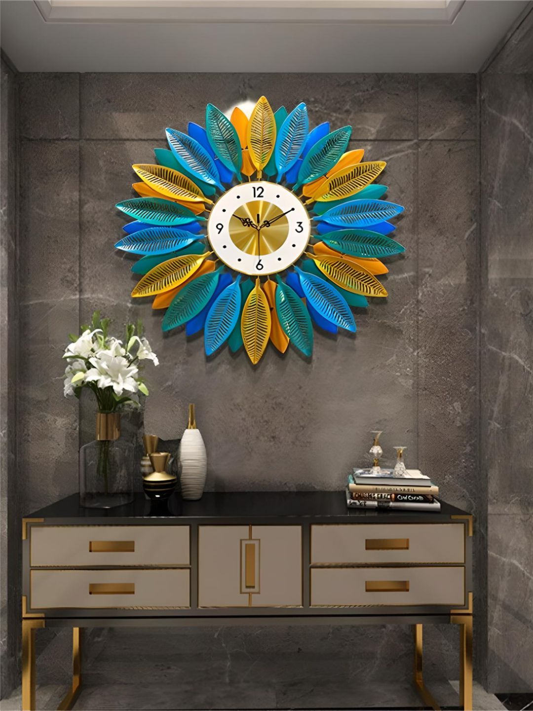Abstract shaped wall clock