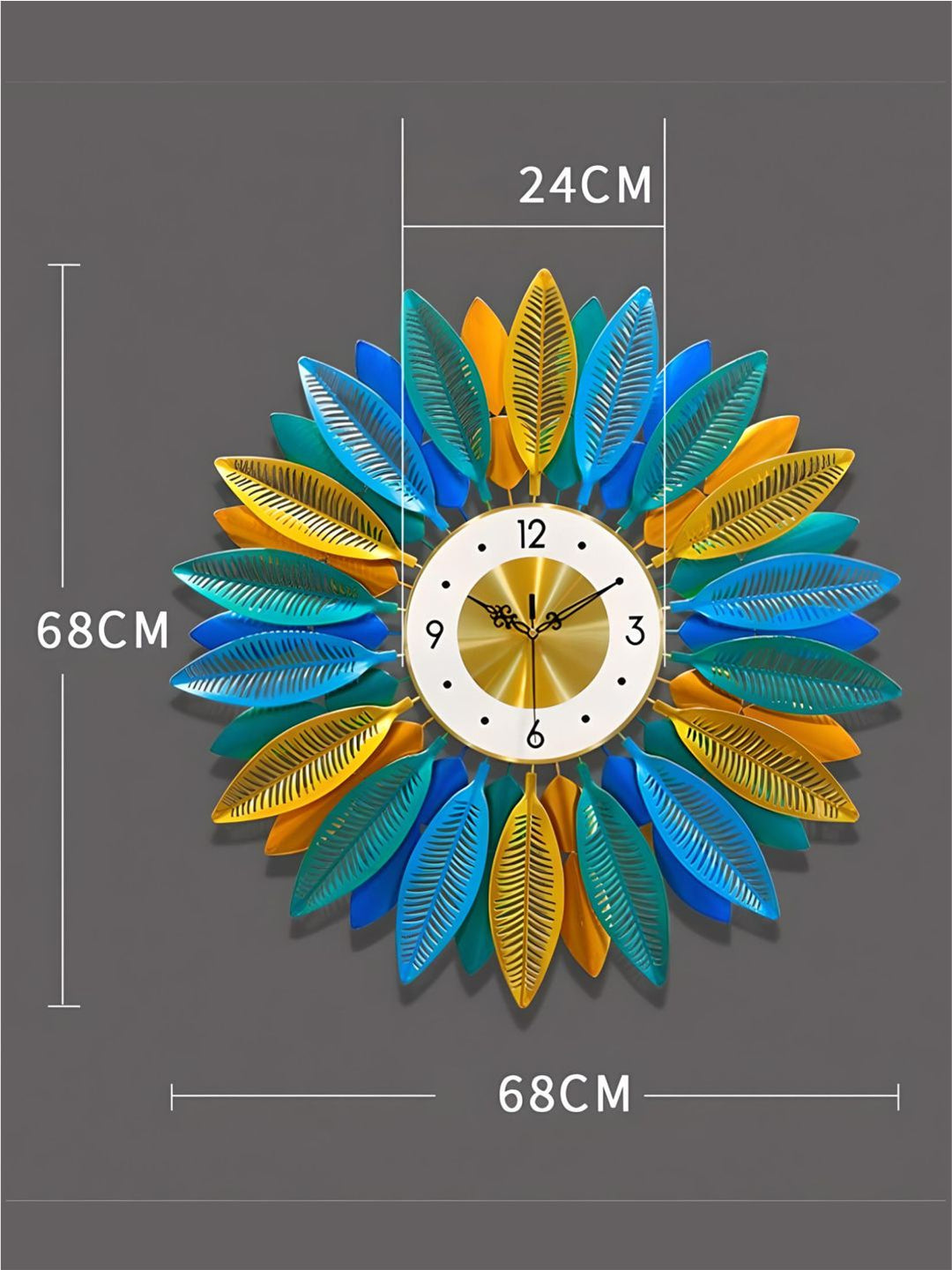 Abstract shaped wall clock