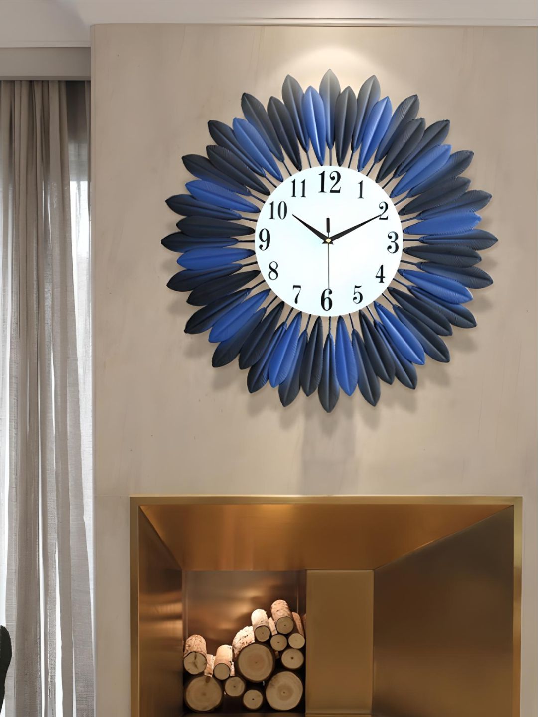 Abstract shaped wall clock