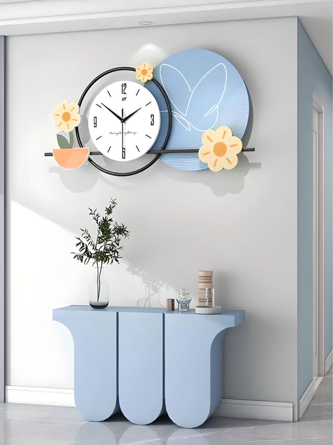 Abstract shaped wall clock