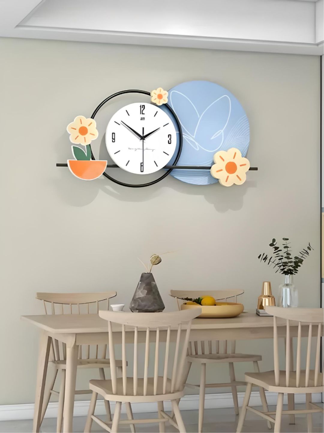 Abstract shaped wall clock