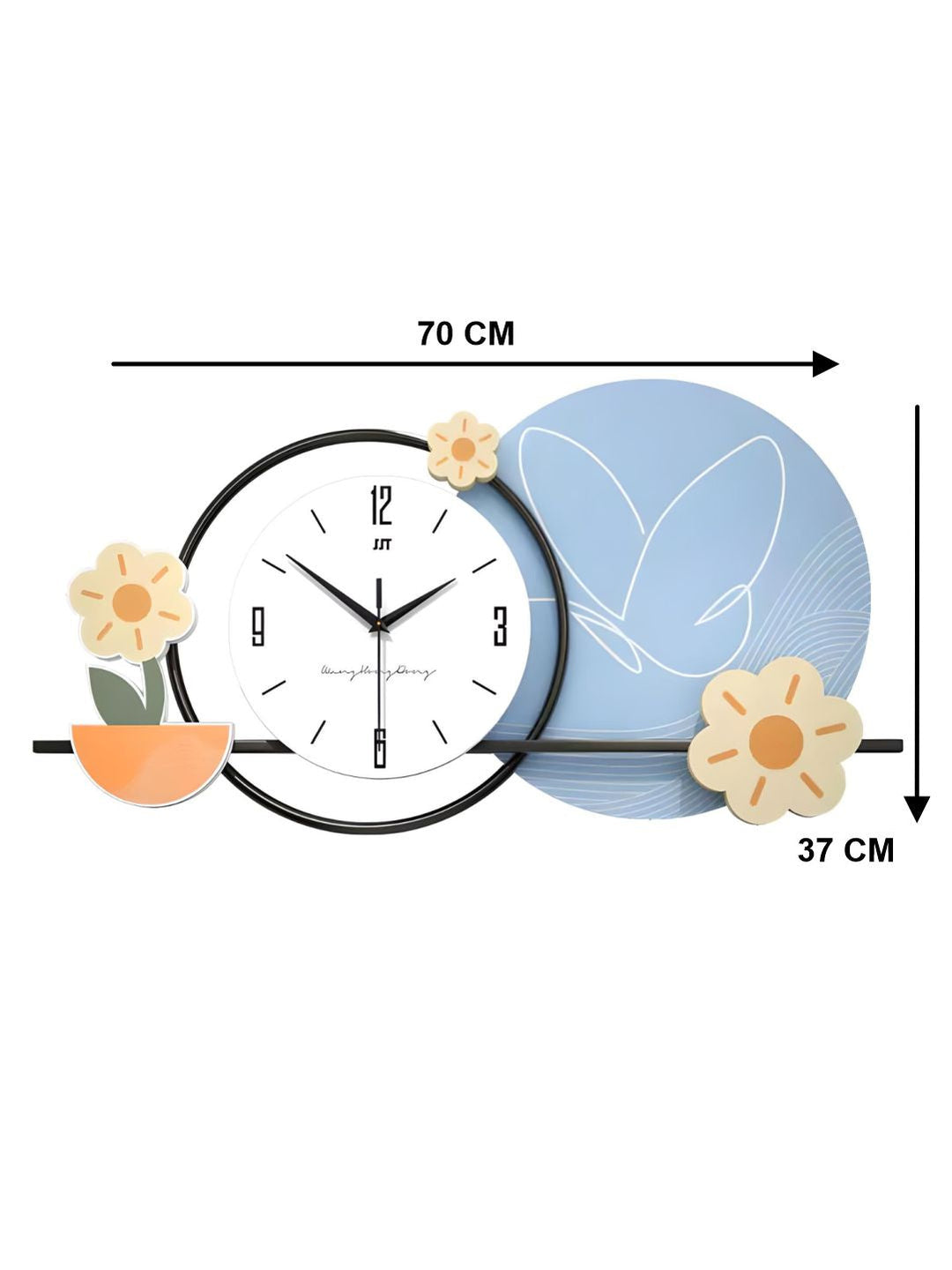 Abstract shaped wall clock