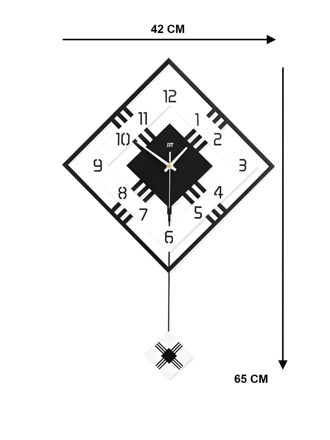 Abstract shaped wall clock