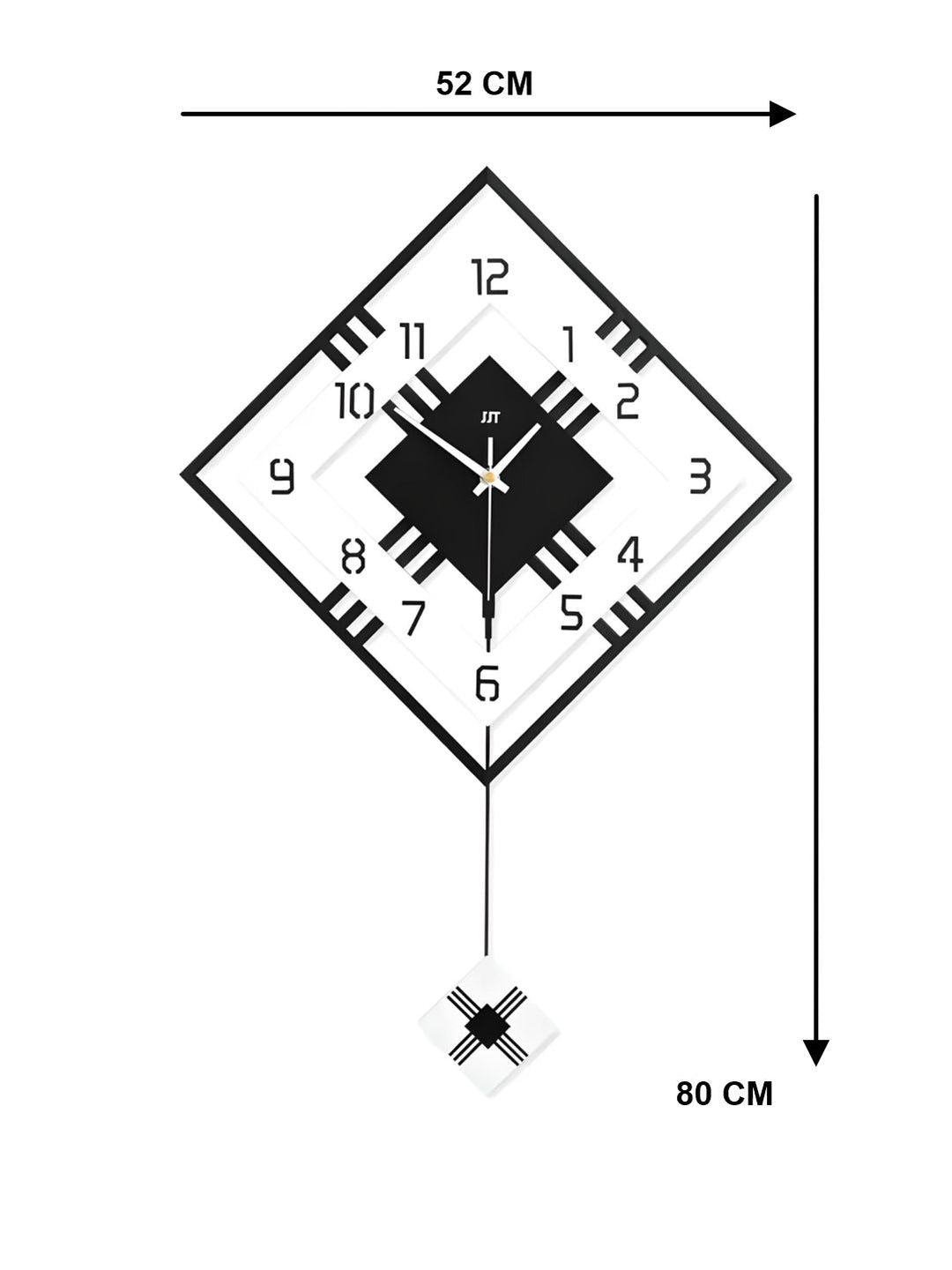 Abstract shaped wall clock