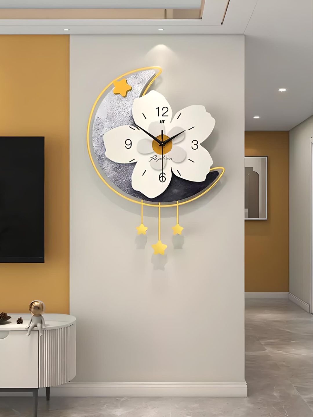 Abstract shaped wall clock