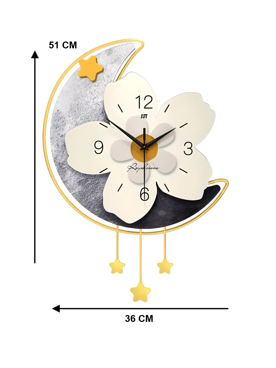 Abstract shaped wall clock