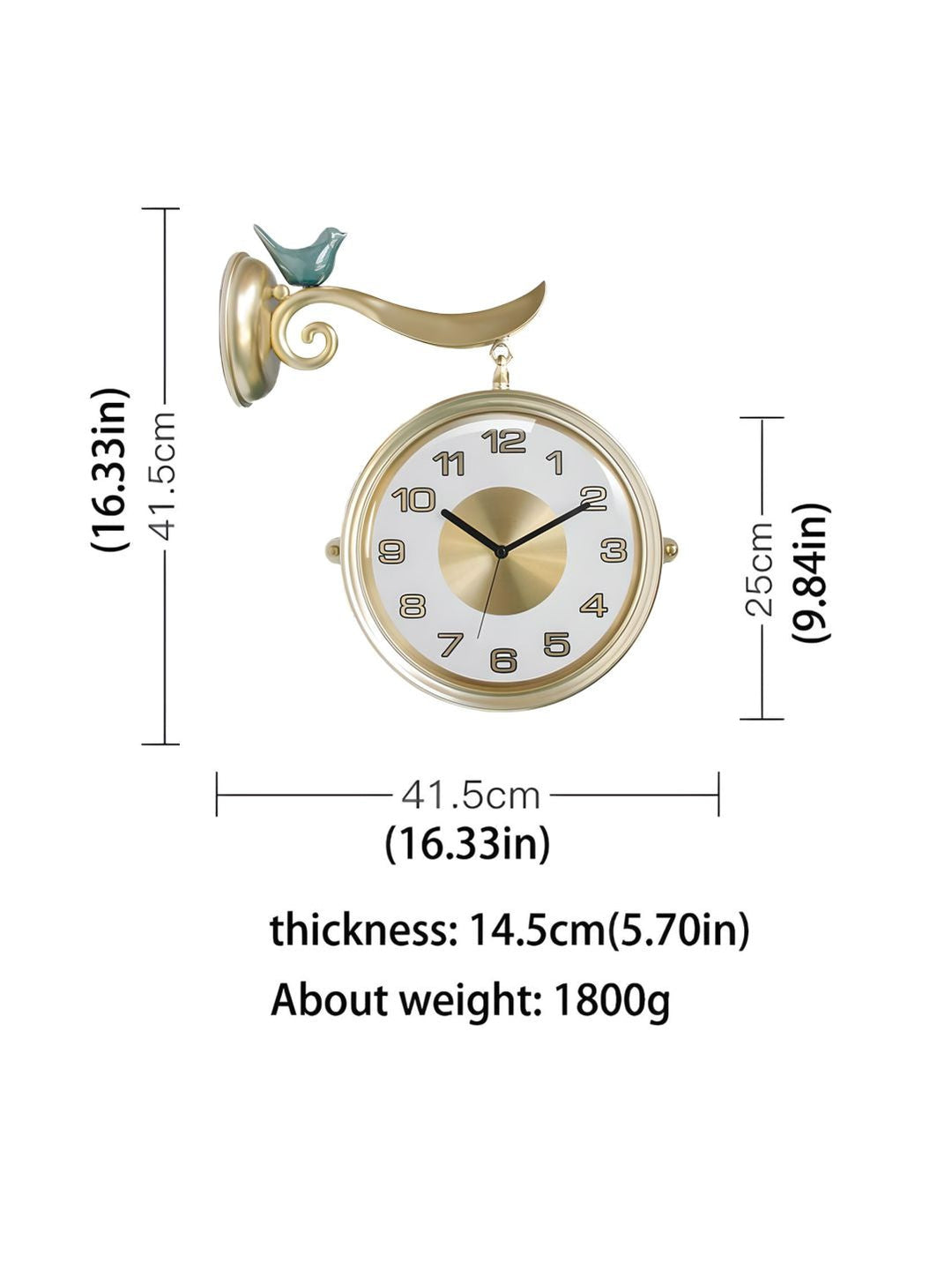 Abstract shaped wall clock