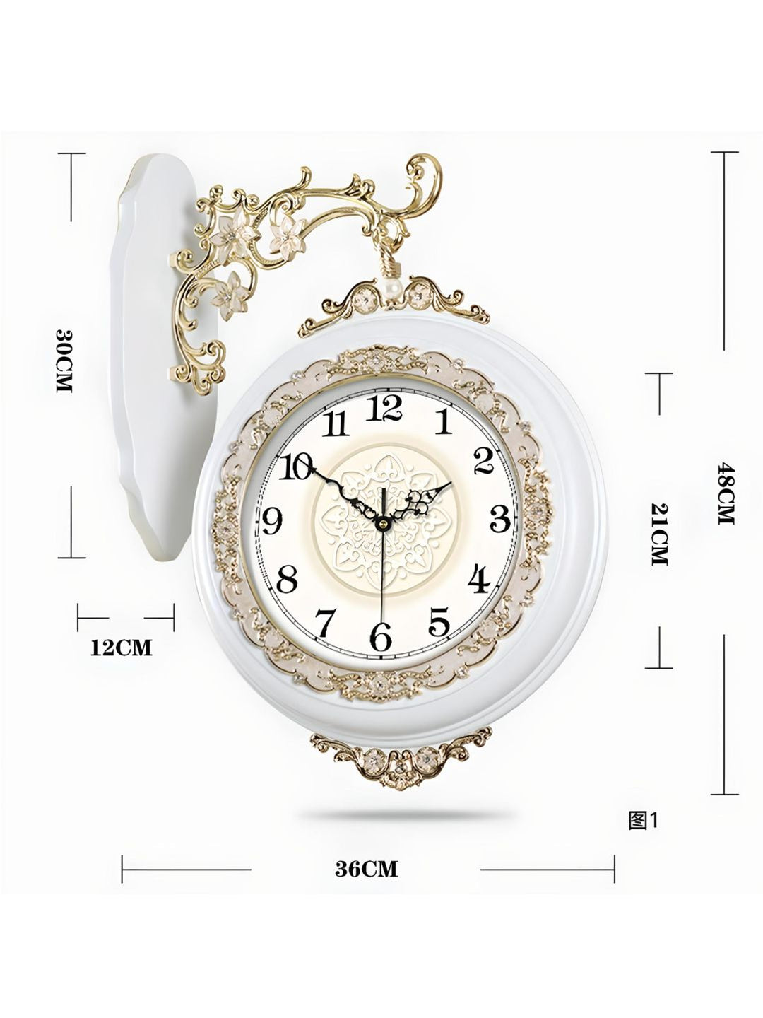 Abstract shaped wall clock