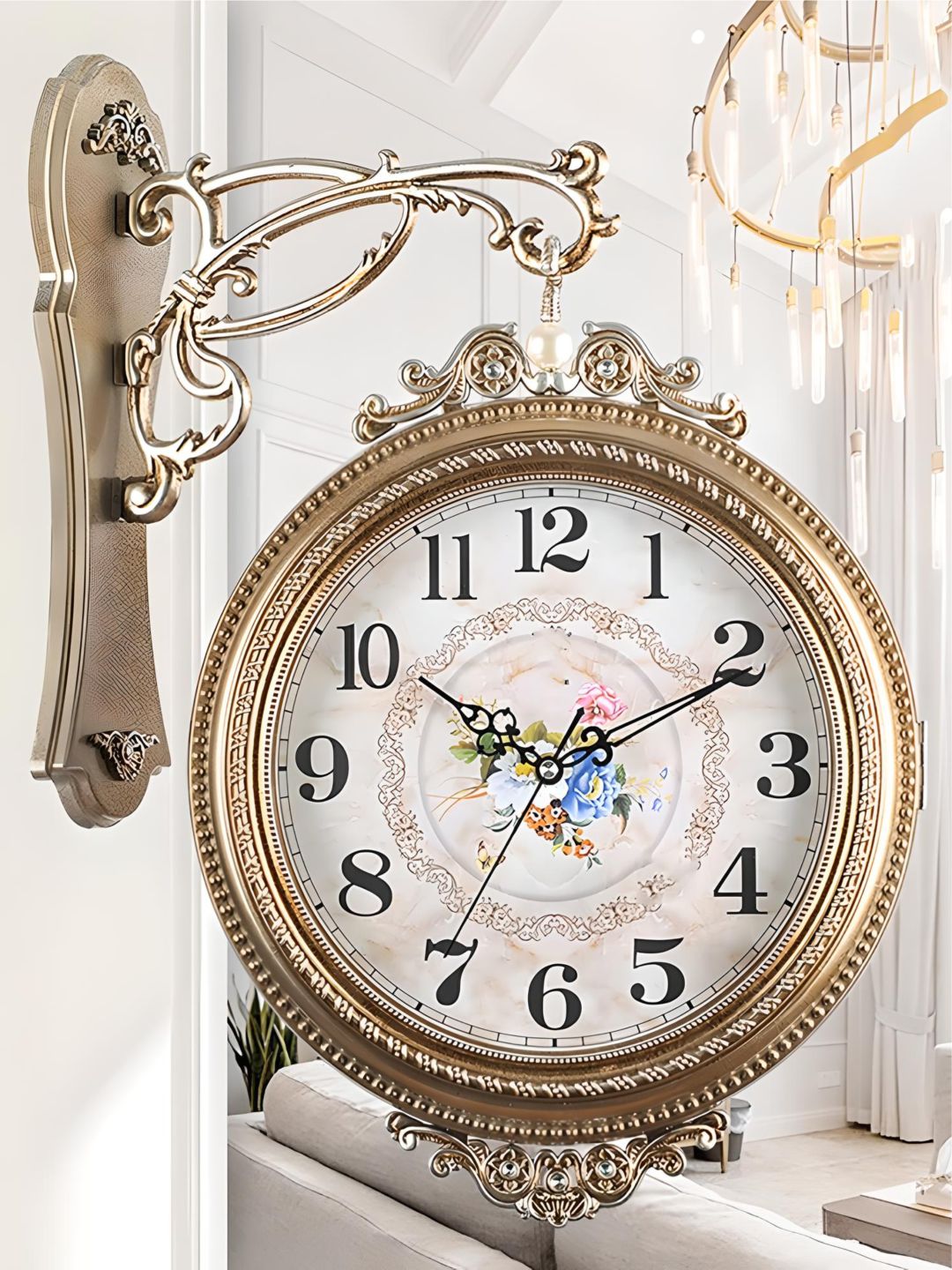 Abstract shaped wall clock