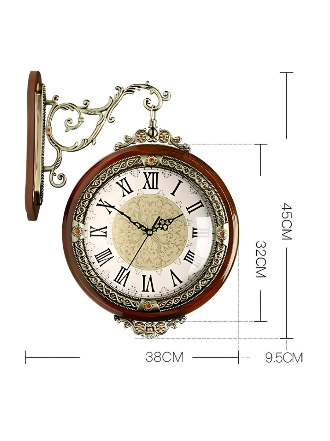Abstract shaped wall clock