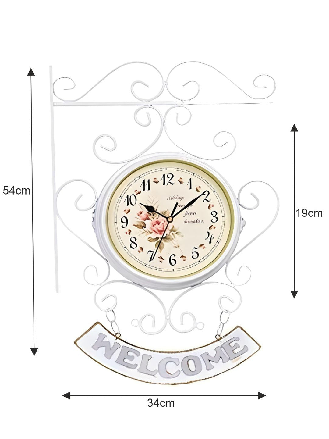 Abstract shaped wall clock