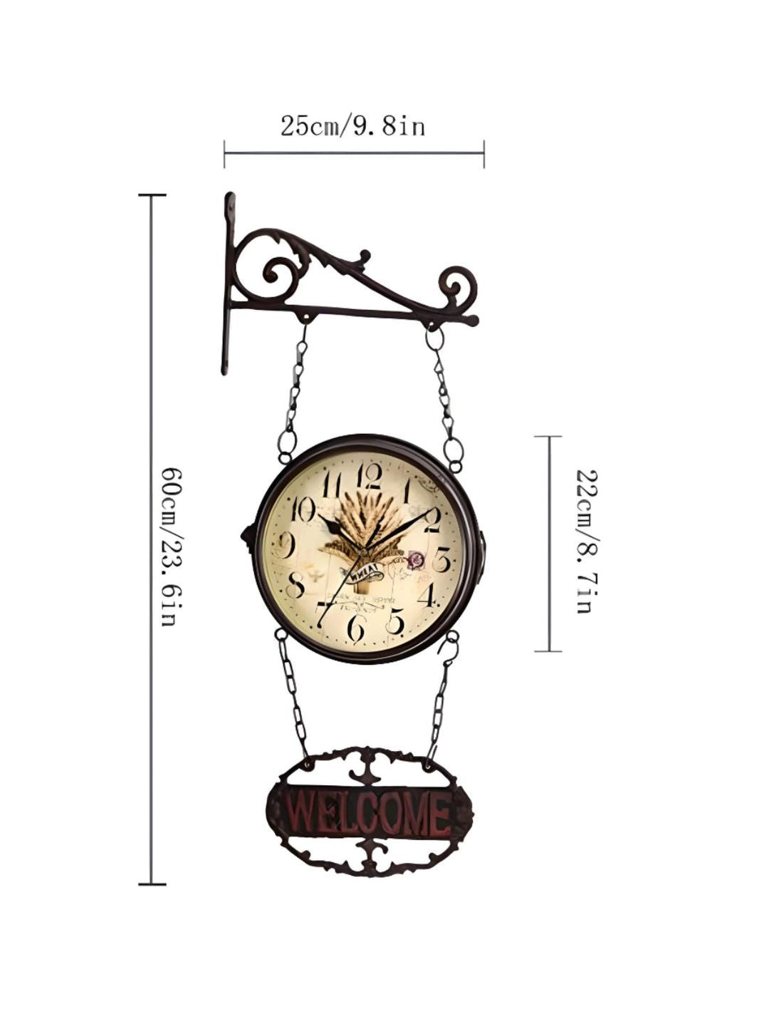 Abstract shaped wall clock