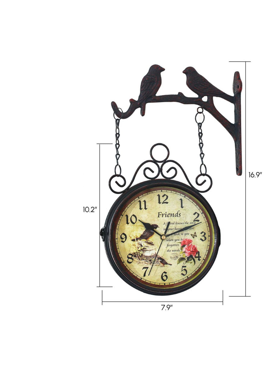 Abstract shaped wall clock