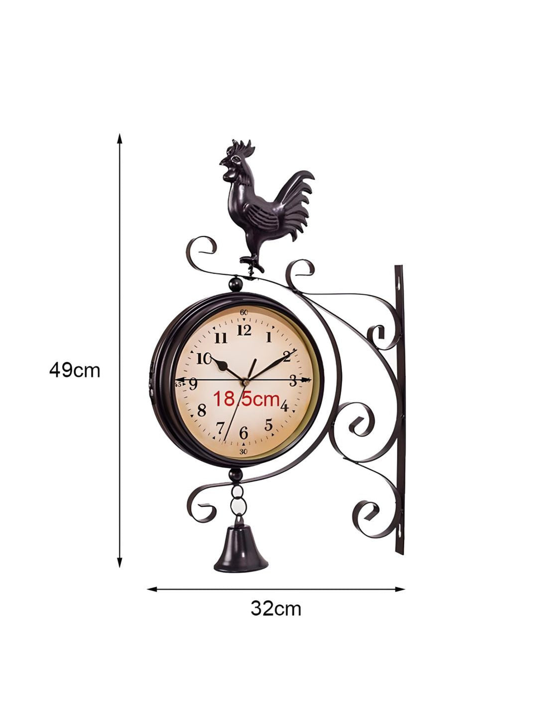 Abstract shaped wall clock