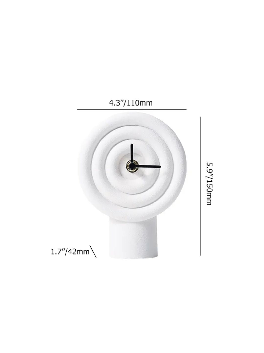 Abstract shaped wall clock