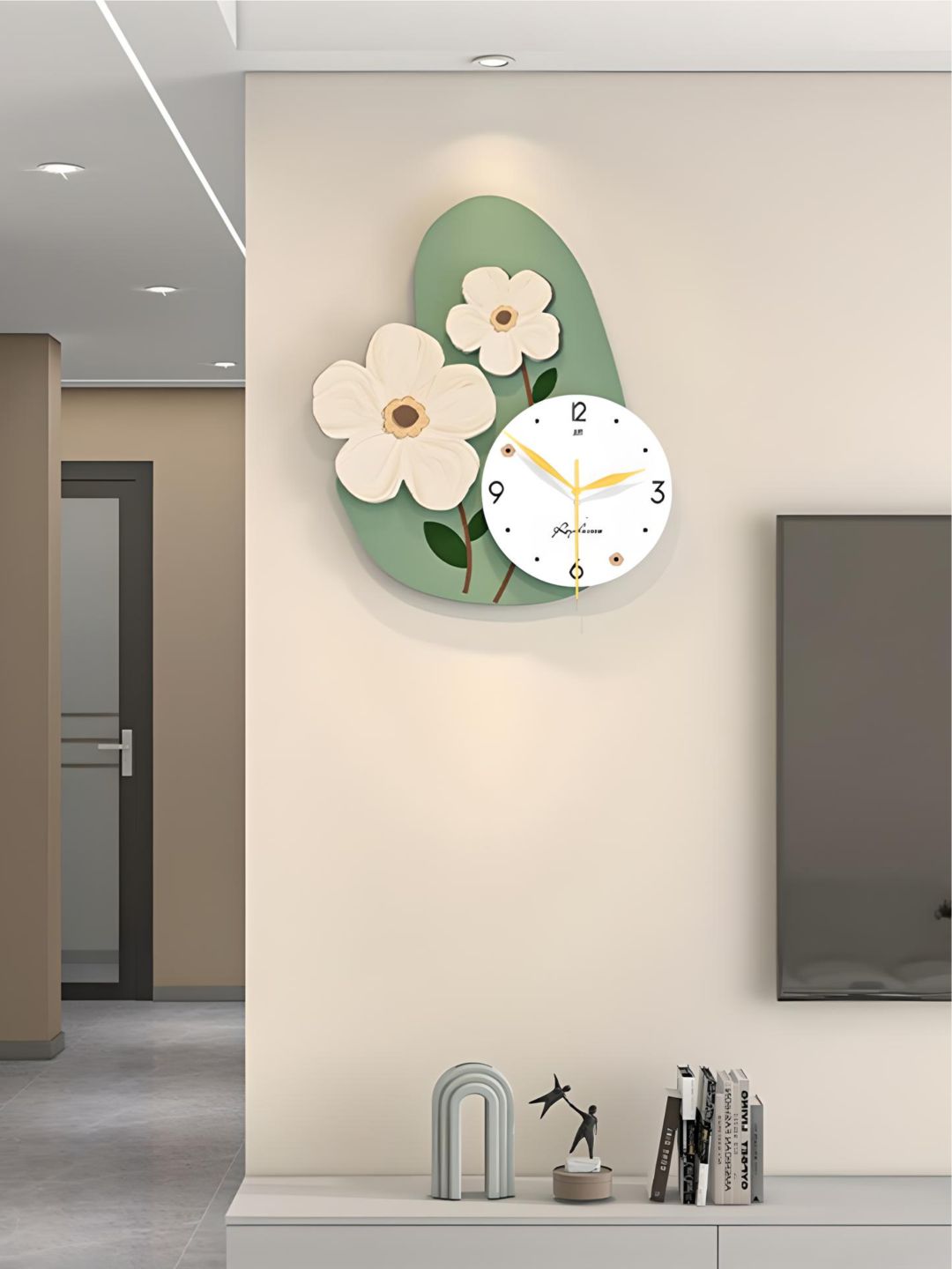 Abstract shaped wall clock