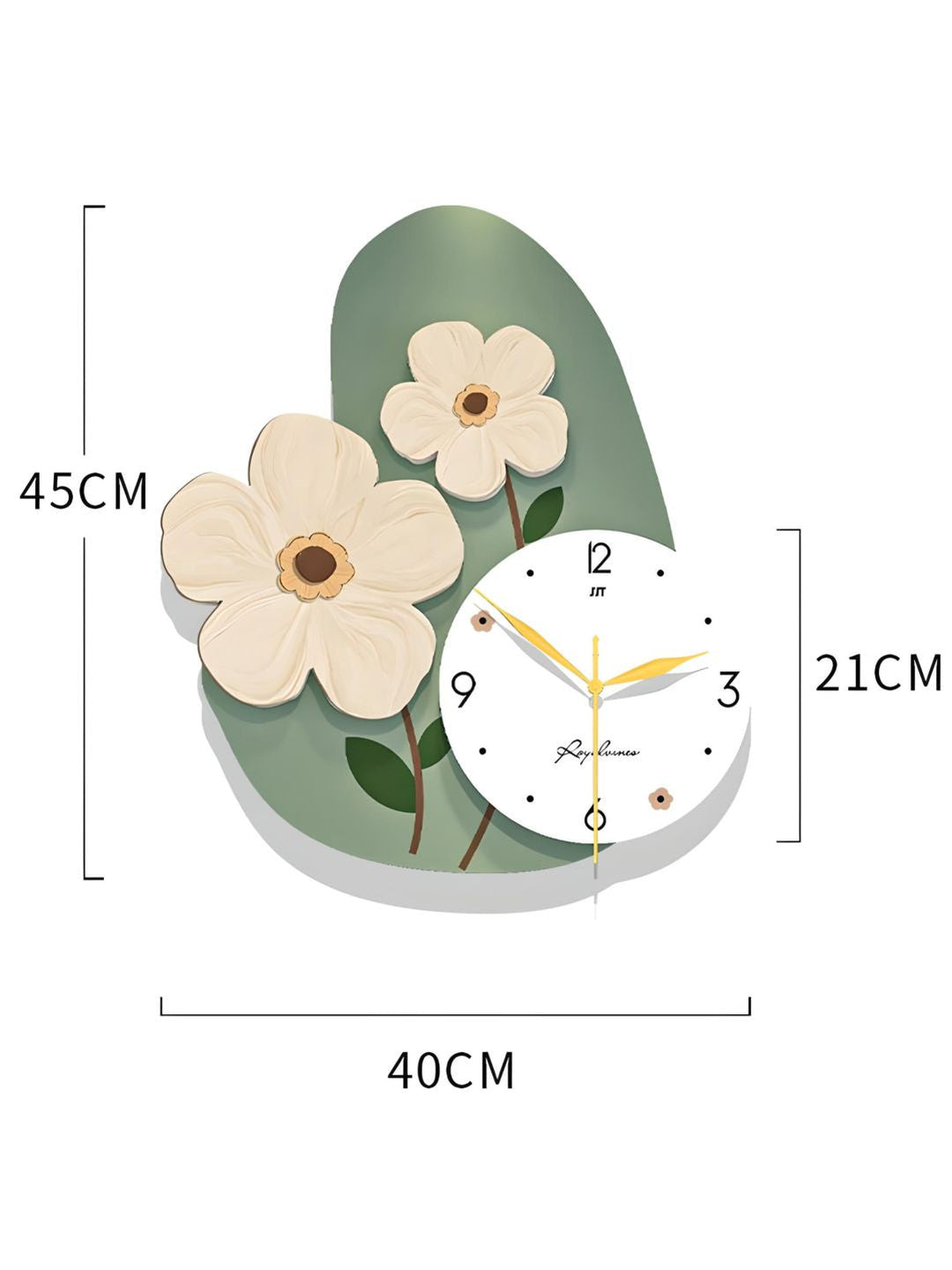Abstract shaped wall clock