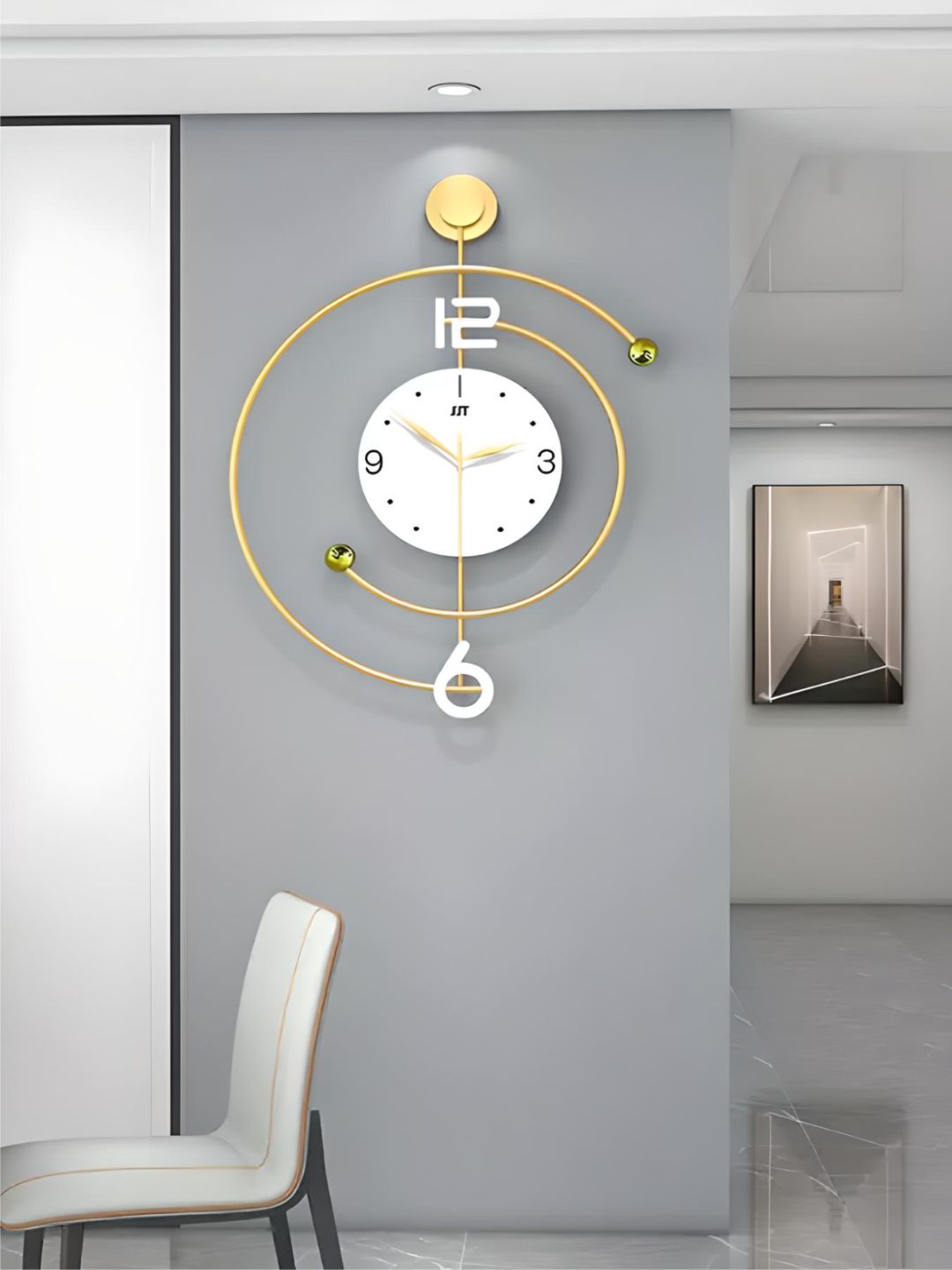 Abstract shaped wall clock