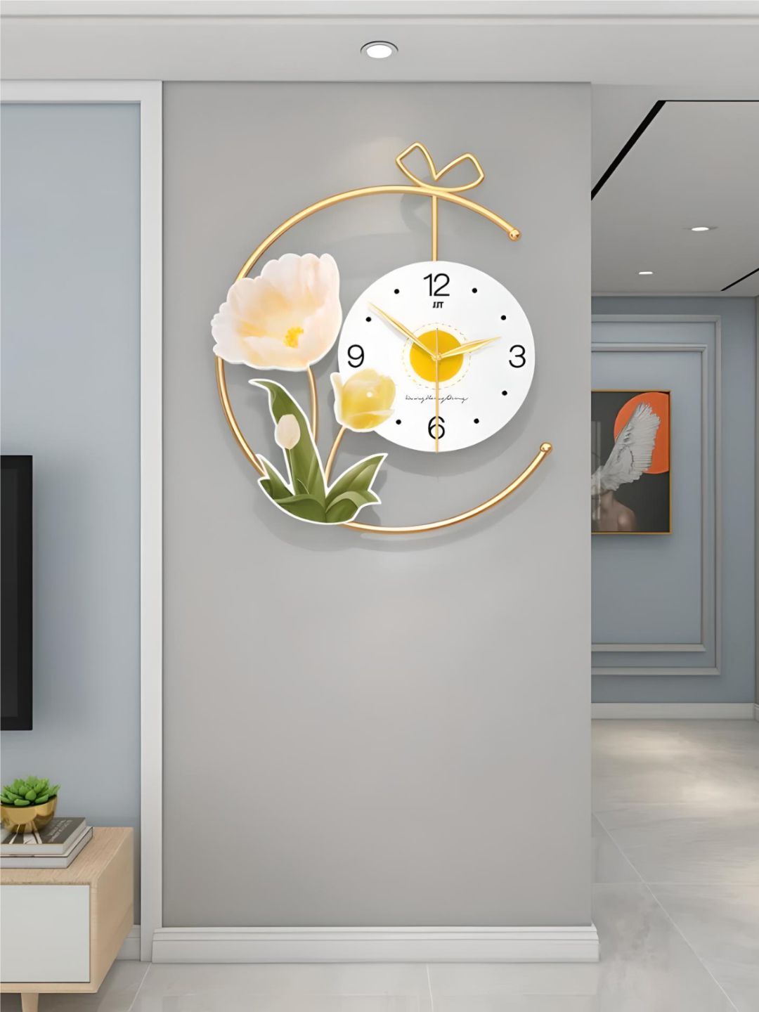 Abstract shaped wall clock