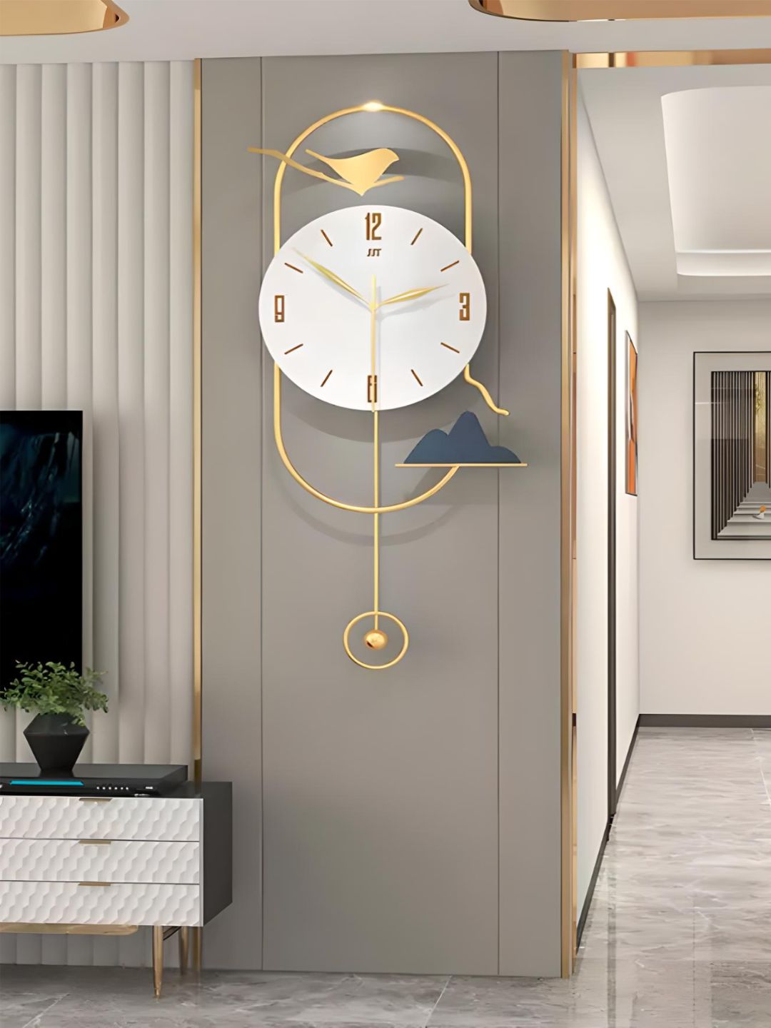 Abstract shaped wall clock