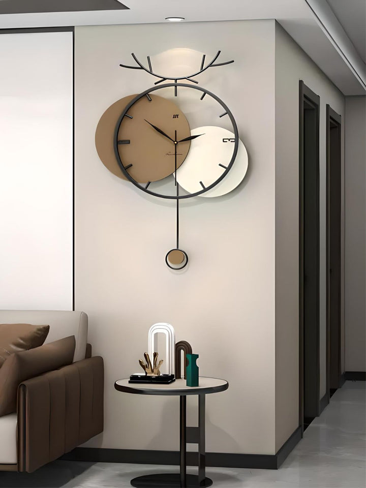 Abstract shaped wall clock
