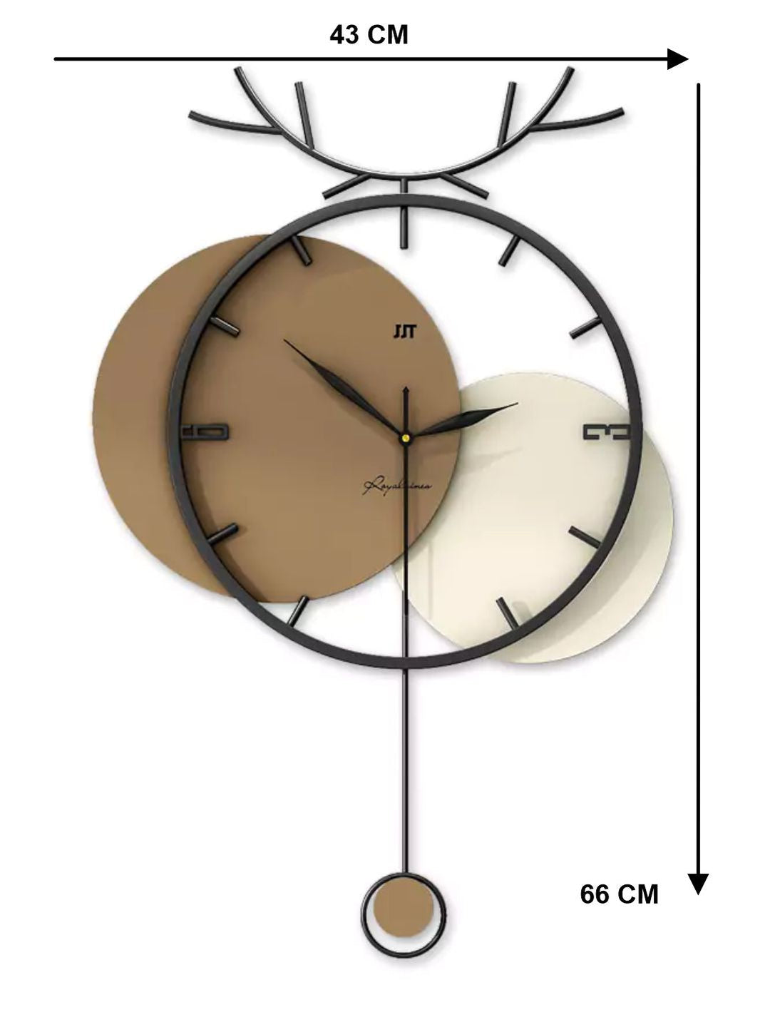 Abstract shaped wall clock
