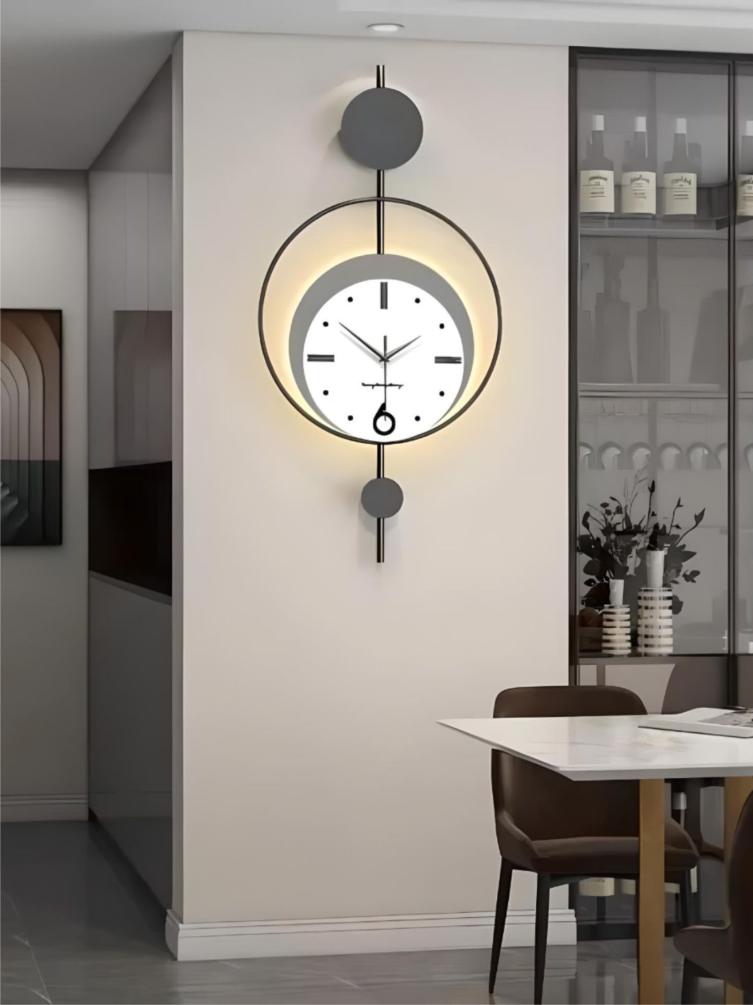 Abstract shaped wall clock