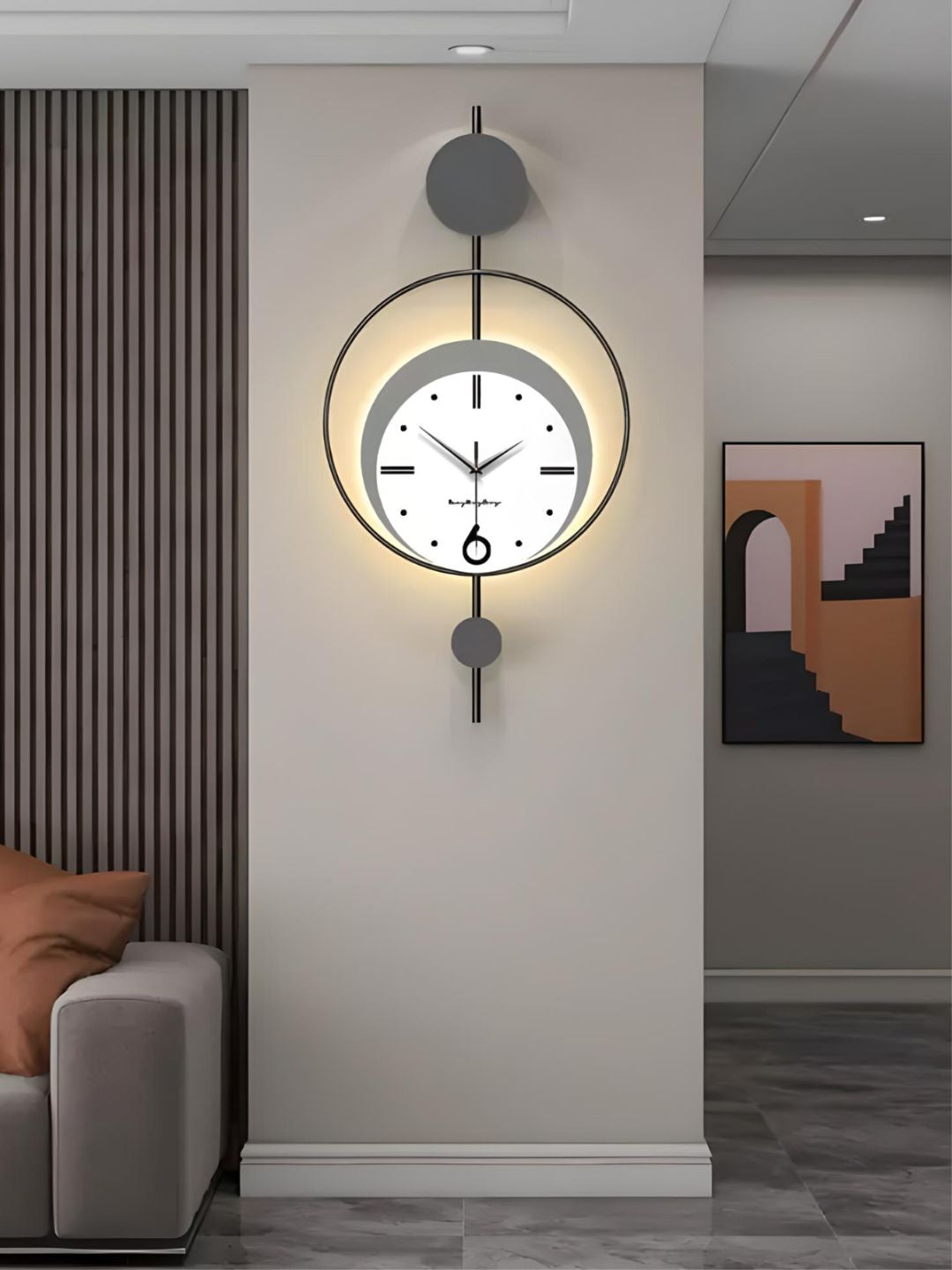 Abstract shaped wall clock