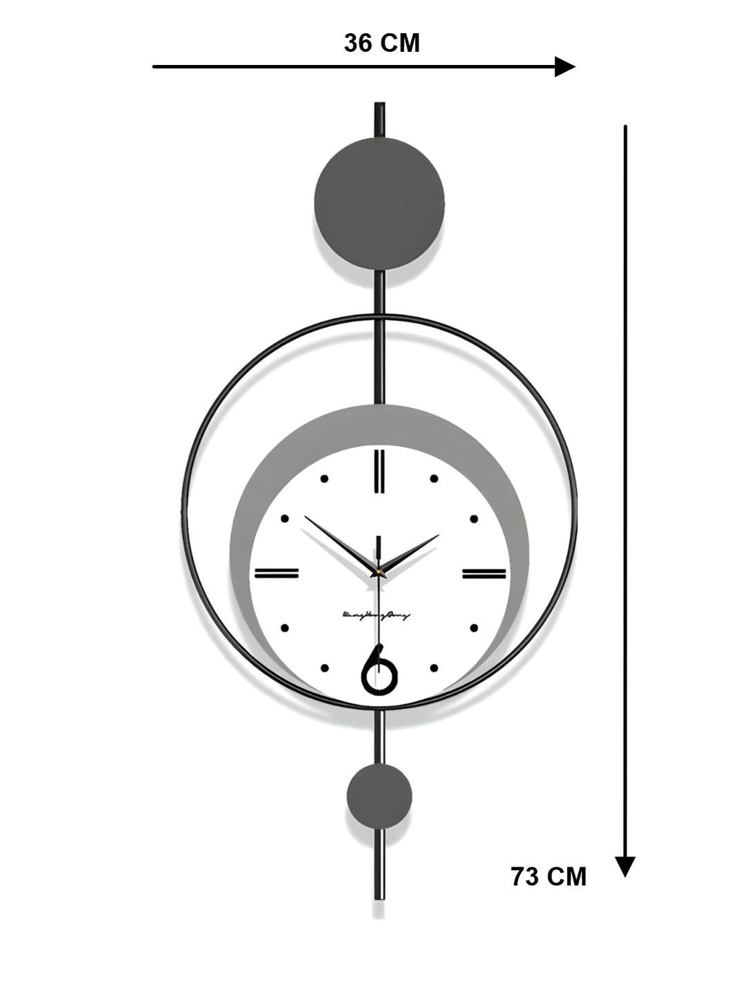 Abstract shaped wall clock