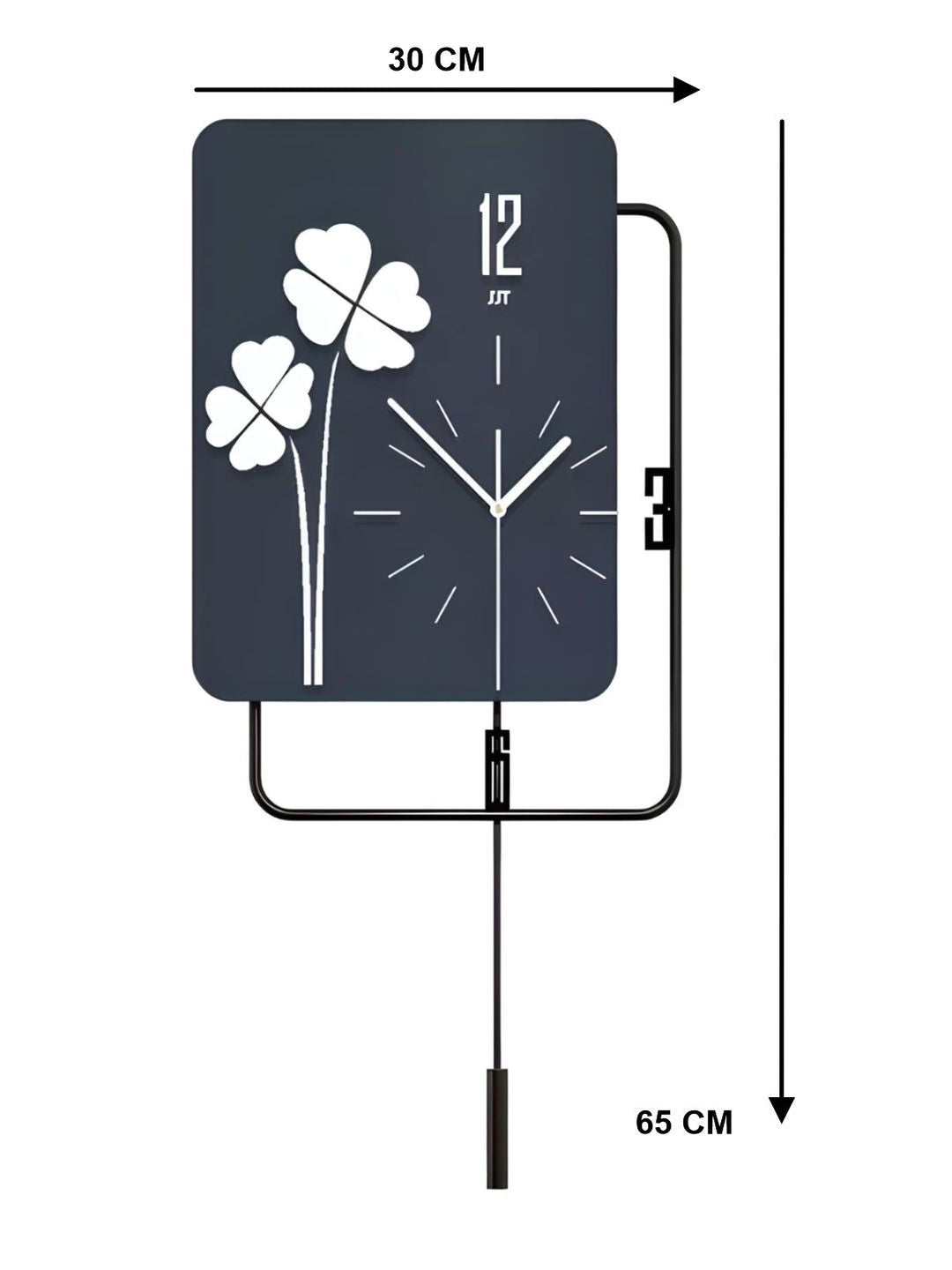 Abstract shaped wall clock