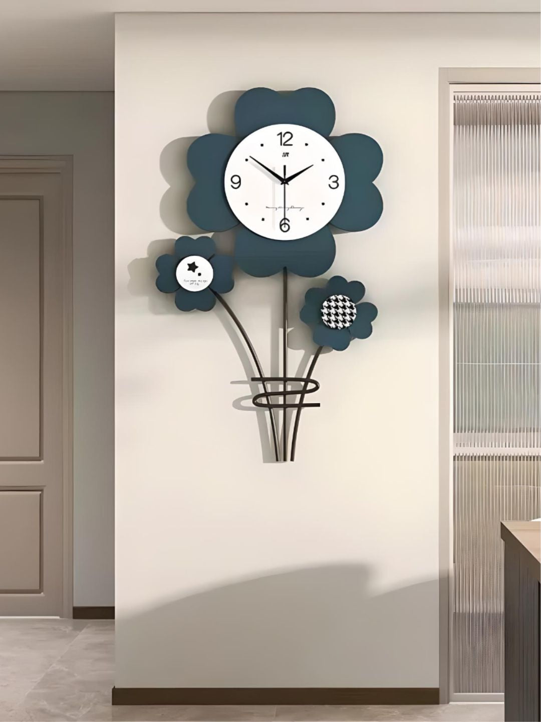Abstract shaped wall clock