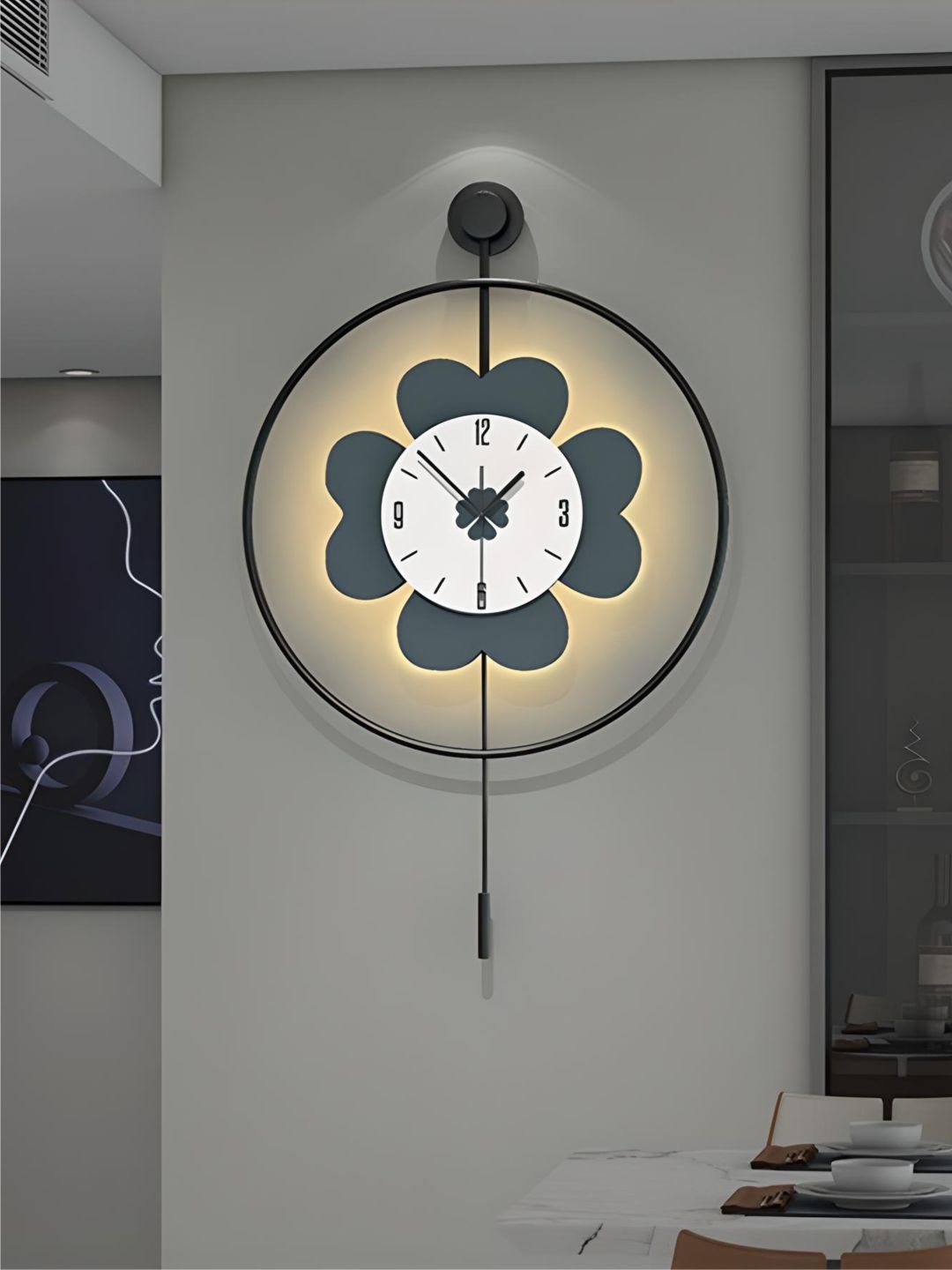 Abstract shaped wall clock